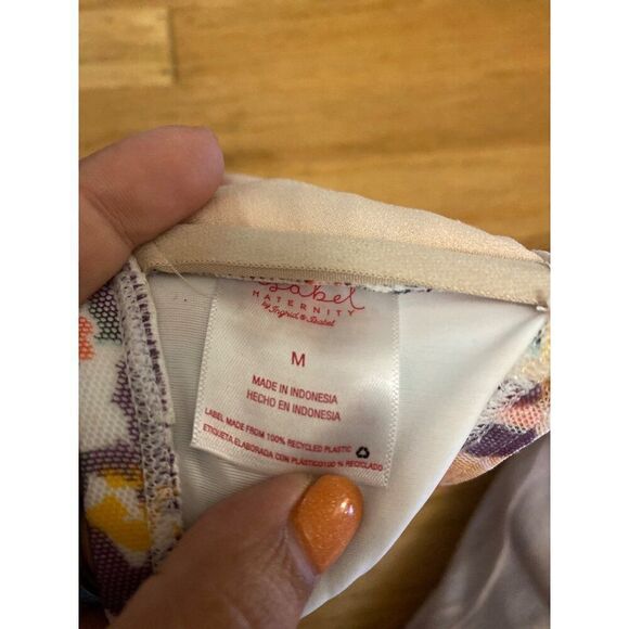 NWT Isabel maternity bra sheer floral belly cover with attachable straps sz Med - Picture 5 of 6